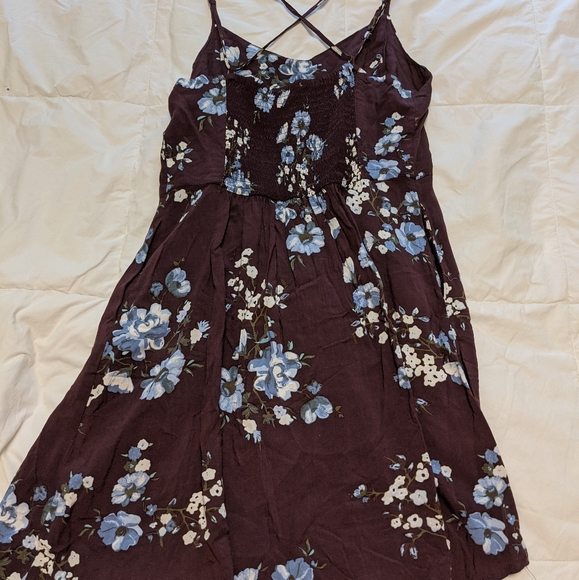 GARAGE Crossback Floral Mini Dress | Size Medium - Picture 5 of 9